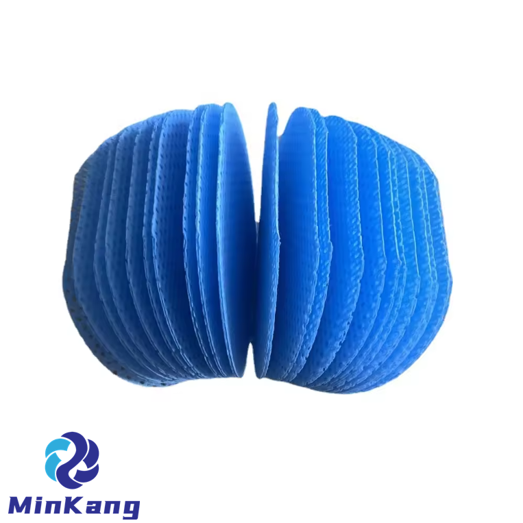 Blue half round HEPA Humidification Filter for Sharp air purifier vacuum cleaner parts