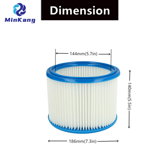 Cartridge Vacuum HEPA Filter for Milwaukee AS300ELCP 30L WET/DRY L-CLASS DUST EXTRACTOR Vacuum cleaner