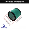 Green 08-2566H HEPA Material Cartridge Filter for Stanley 6-16 Gal vacuums