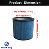 high-efficiency Fine dust Cartridge Filter for Stanley 6-16 Gallon dry pick-up vacuums