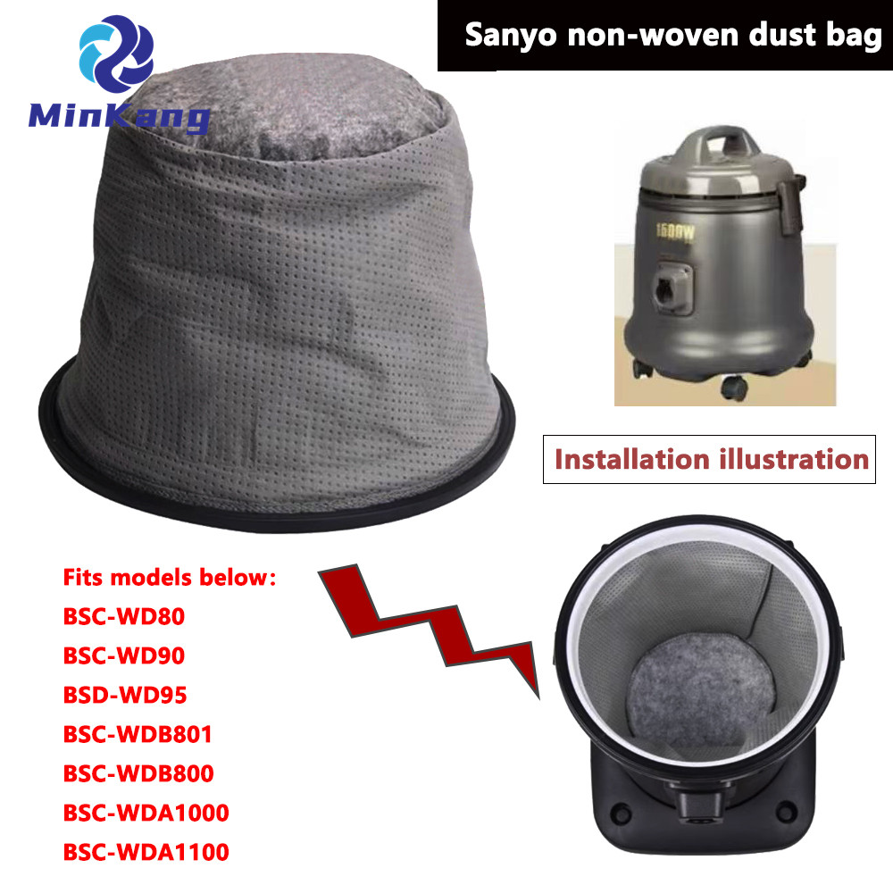 Garbage non-woven dust bag for Sanyo BSC-WD80 WD90 WD95 WDB801 Vacuum Cleaner