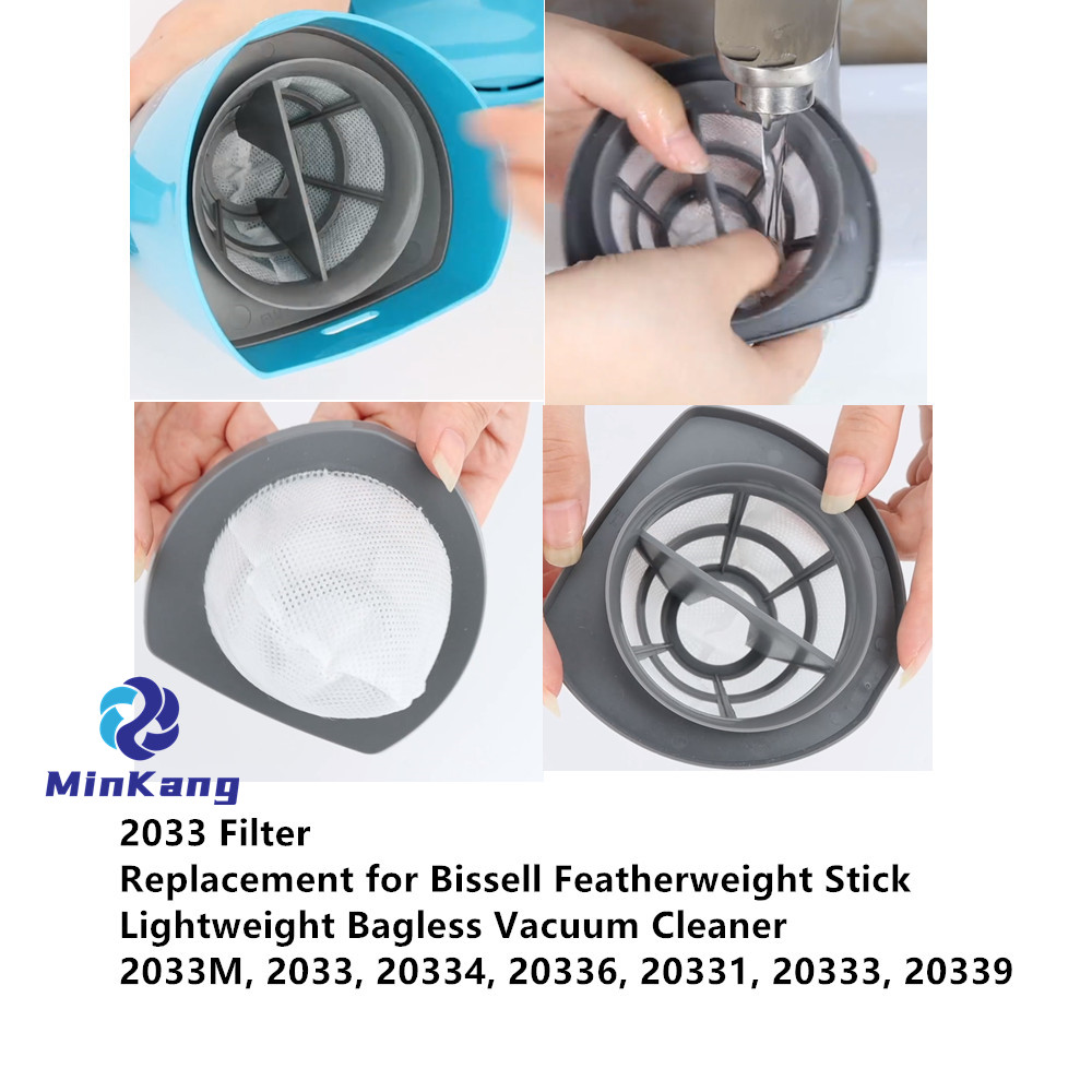 2033 Vacuum Replacement Filter and foam filters for Bissell Featherweight Stick Lightweight Bagless Vacuum 