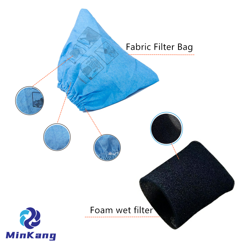 Replacement Fabric Filter Bag Vacuum cleaner FOAM WET FILTER for Lidl Parkside Wet Dry 19.8L PWD 20 A1 vacuum 