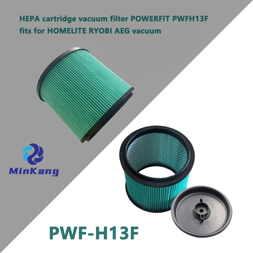 Green PWF-H13F HEPA Cartridge vacuum Filter for POWER FIT HOMELITE RYOBI AEG vacuum 