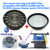  Non-woven dust bag and HEPA Filter for Nilfisk CLARKE SALTIX 10 Vacuum Cleaner 