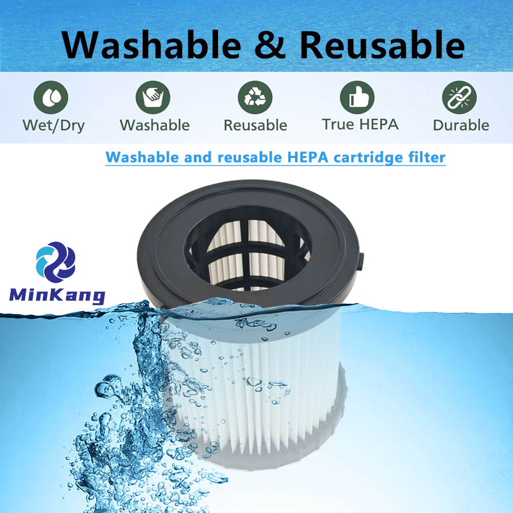 Replacement Cartridge vacuum HEPA Filter for 2 and 3-1/2 Gallon HERCULES and BAUER vacuum filter cleaning