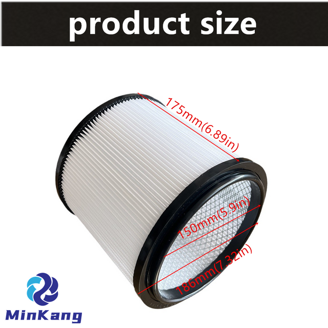 A32RF06 Standard filter Replacement Cartridge Vacuum HEPA filter for RYOBI RY40WD01 10 Gallon Wet/Dry Vacuum Cleaner parts(white)