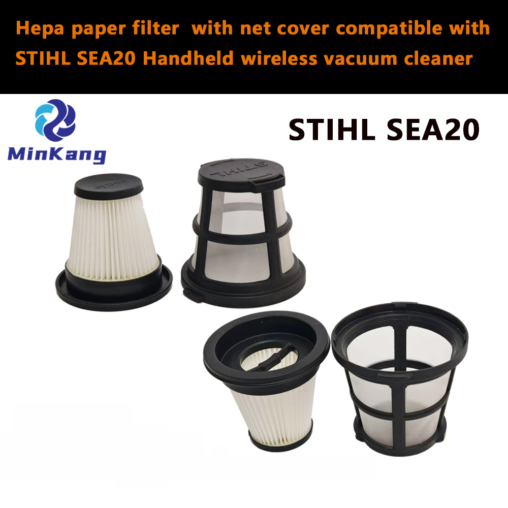 wash vacuum hepa paper filter and net cover for STIHL SEA20 Handheld wireless vacuum cleaner filter cleaning