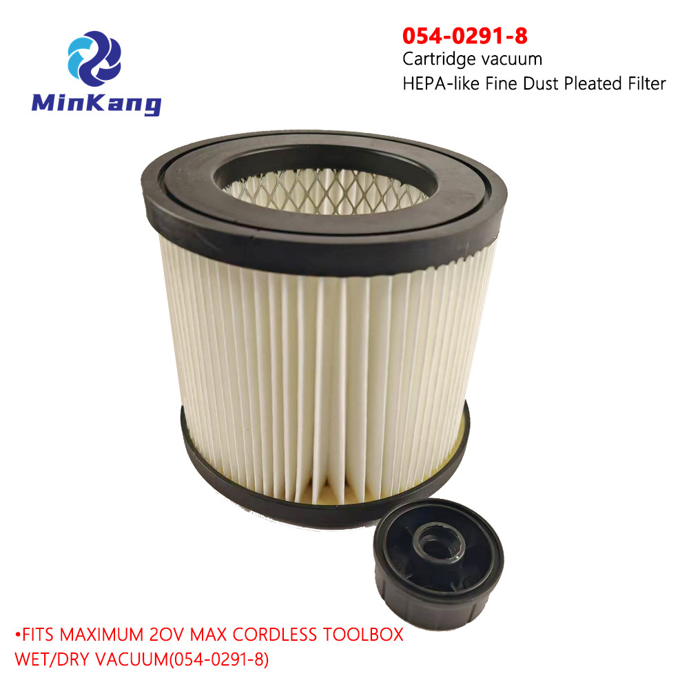 054-0291-8 Cartridge vacuum HEPA-like Fine Dust Pleated Filter for MAXIMUM 2OV MAX CORDLESS TOOLBOX WET/DRY VACUUM(054-0291-8)