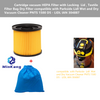 Cartridge vacuum HEPA Filter with Locking Lid, Textile Filter Bag Dry Filter for Parkside Lidl Wet and Dry Vacuum Cleaner