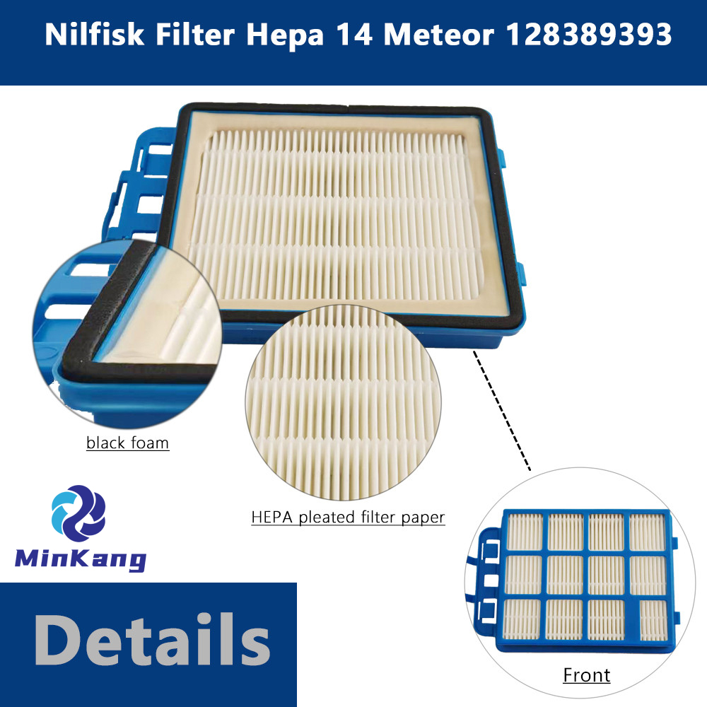 Vacuum HEPA Filter replacement for Nilfisk Filter Hepa 14 Meteor 128389393 vacuum cleaner parts