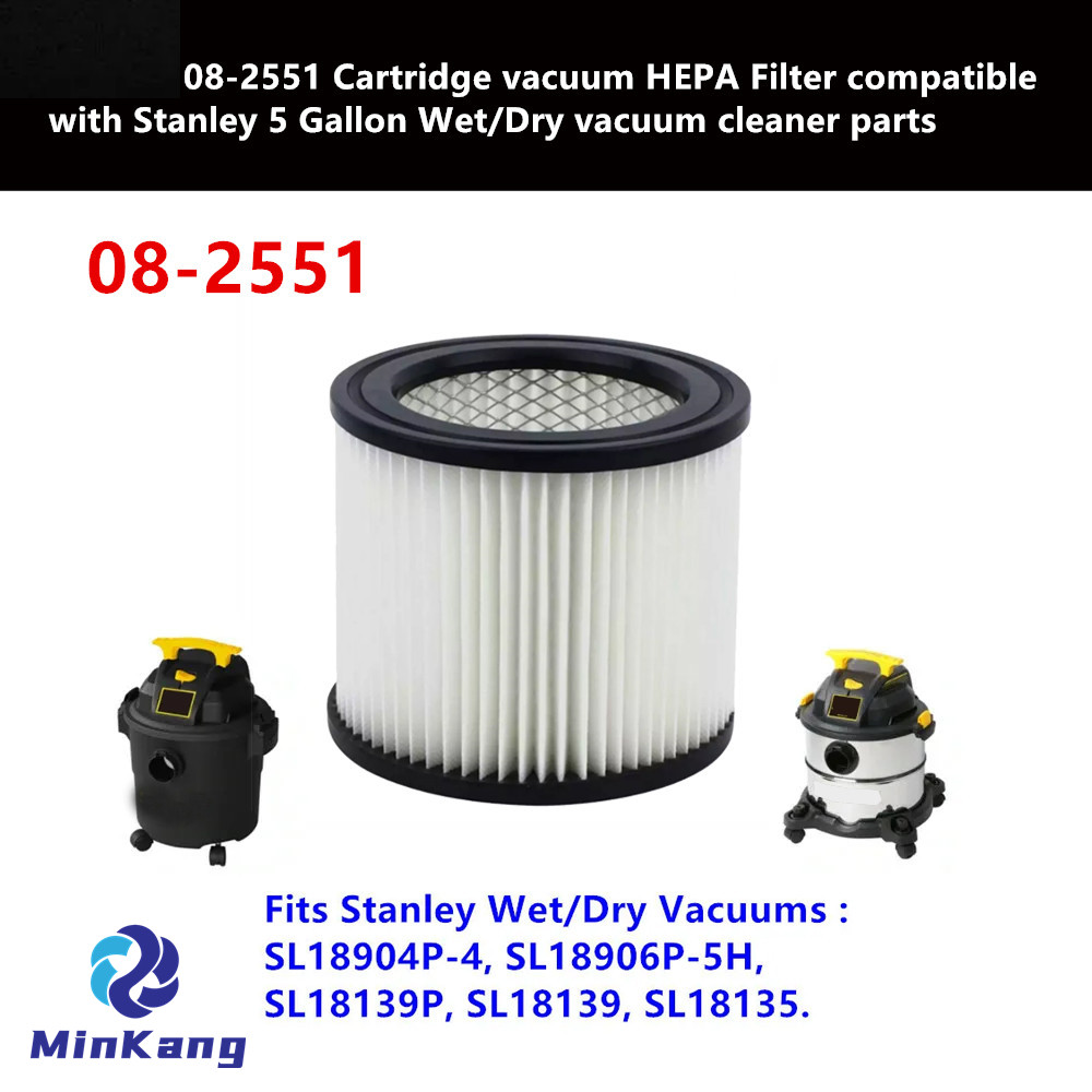 08-2551 Cartridge vacuum HEPA Filter for Stanley 5 Gallon Wet/Dry vacuum cleaner parts