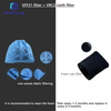VFF21 Foam Filter for Most Vacmaster 2.5 to 5 Gallon Wet/Dry Vacs and  VRC2 Vacuum Filter for Armor All 2.5 Gallon 