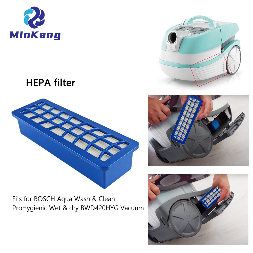 Vacuum Cleaner FILTR HEPA filter for BOSCH Aqua Wash & Clean ProHygienic Wet & dry BWD420HYG Vacuum