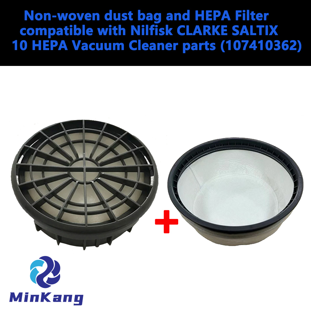  Non-woven dust bag and HEPA Filter for Nilfisk CLARKE SALTIX 10 Vacuum Cleaner 