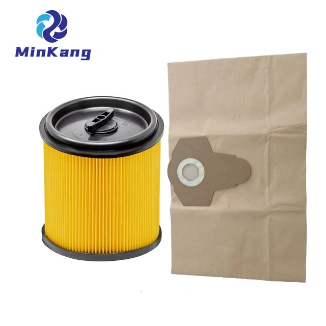 paper bag and pleated filter cartridge with lid for Parkside Wet & Dry Vacuum Cleaner PNTS 1300 D3