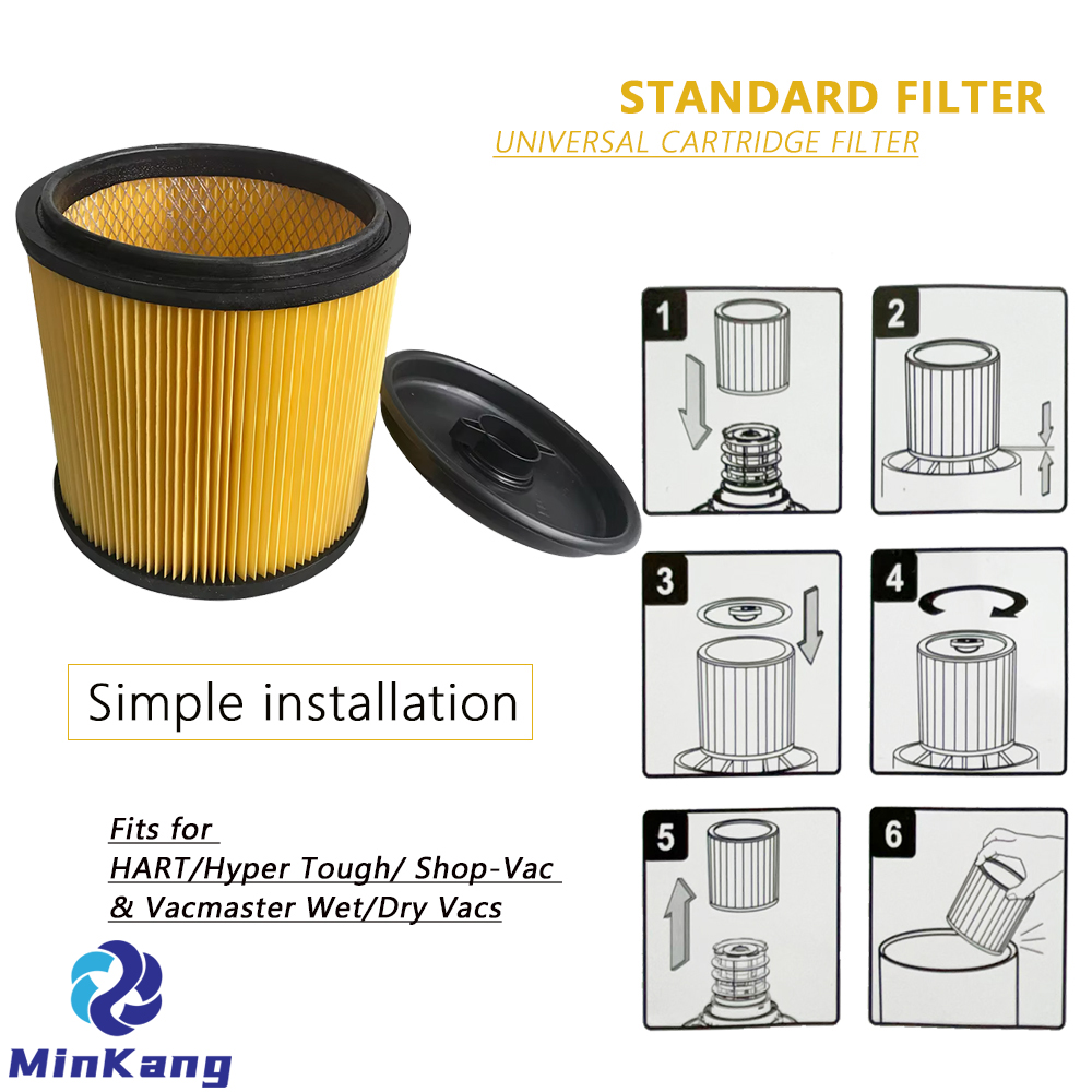 STANDARD CARTRIDGE vacuum filter For HART/Hyper Tough/ Shop-Vac& Vacmaster Wet/Dry Vacs