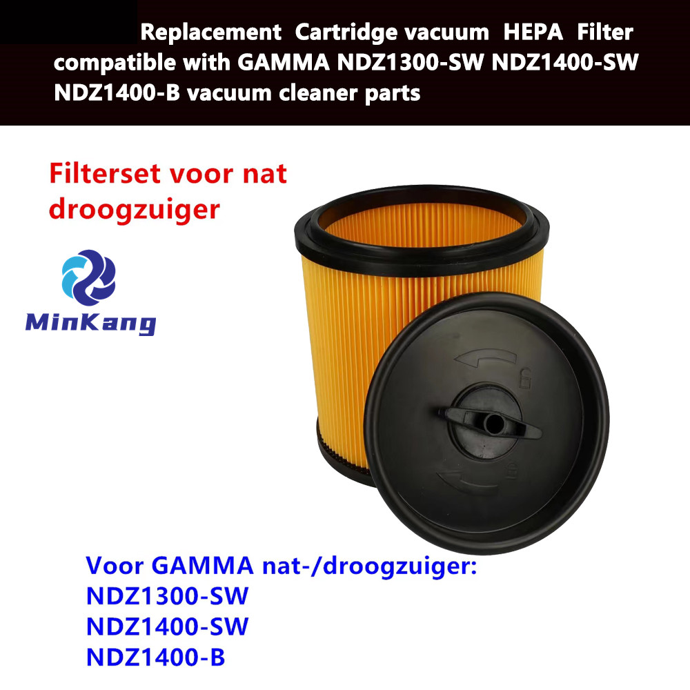 Replacement Cartridge vacuum HEPA Filter for GAMMA NDZ1300-SW NDZ1400-SW NDZ1400-B 