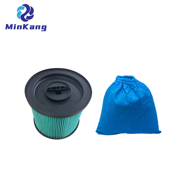 Green Cartridge vacuum HEPA Filter with Locking Lid, Textile Filter Bag Dry Filter for Parkside Lidl Wet and Dry Vacuum Cleaner 