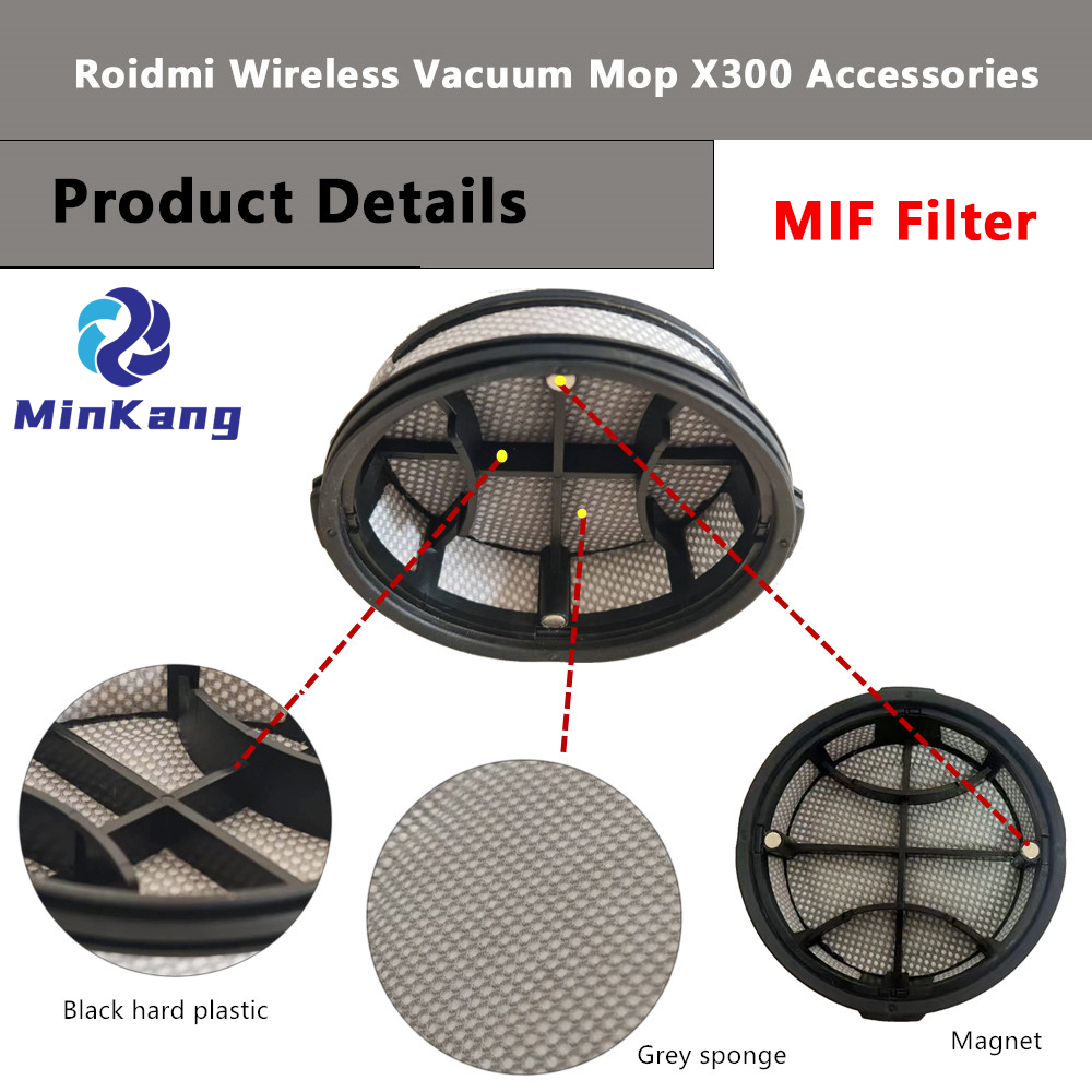 MIF vacuum cleaner filter replacement for Xiaomi Roidmi X300 Handheld Cordless 