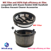 MIF Filter and HEPA high-efficiency air filter For Xiaomi Handheld Cordless Vacuum Cleaner 