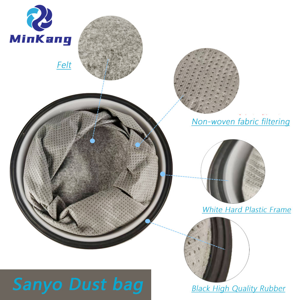 1 Set Dust vacuum bag for Sanyo BSC-WD80 WD90 WD95 WDB801 vacuum cleaner accessories