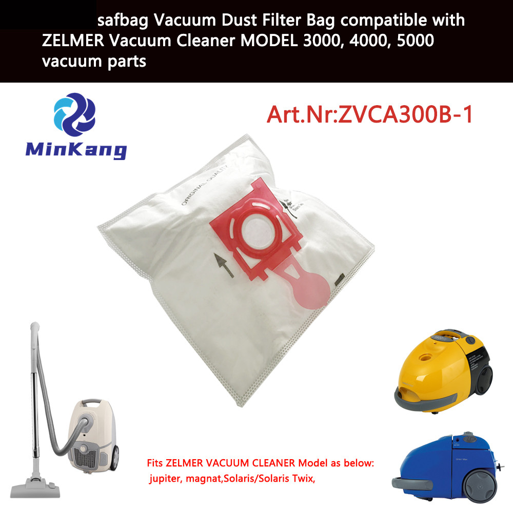 Safbag Vacuum Dust Filter Bag for ZELMER Vacuum Cleaner MODEL 3000, 4000, 5000 vacuum parts