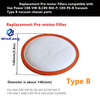 Pre-motor Filters for Vax Power C88-VW-B,C89-MA-P, C89-P6-B Vacuum Type B