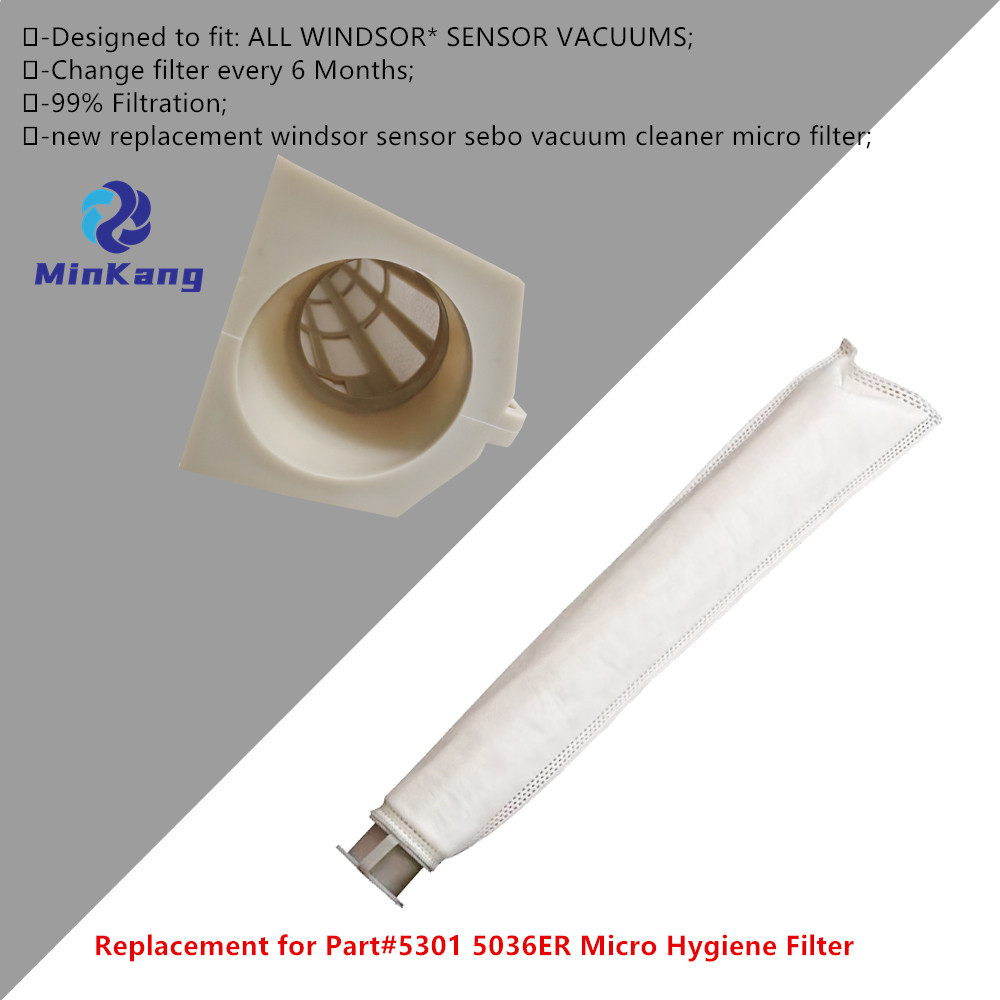 Micro filter for Windsor Sensor S12 S15 XP SR Series And Sebo Automatic X & Essential G1 G2 Upright Vacuums