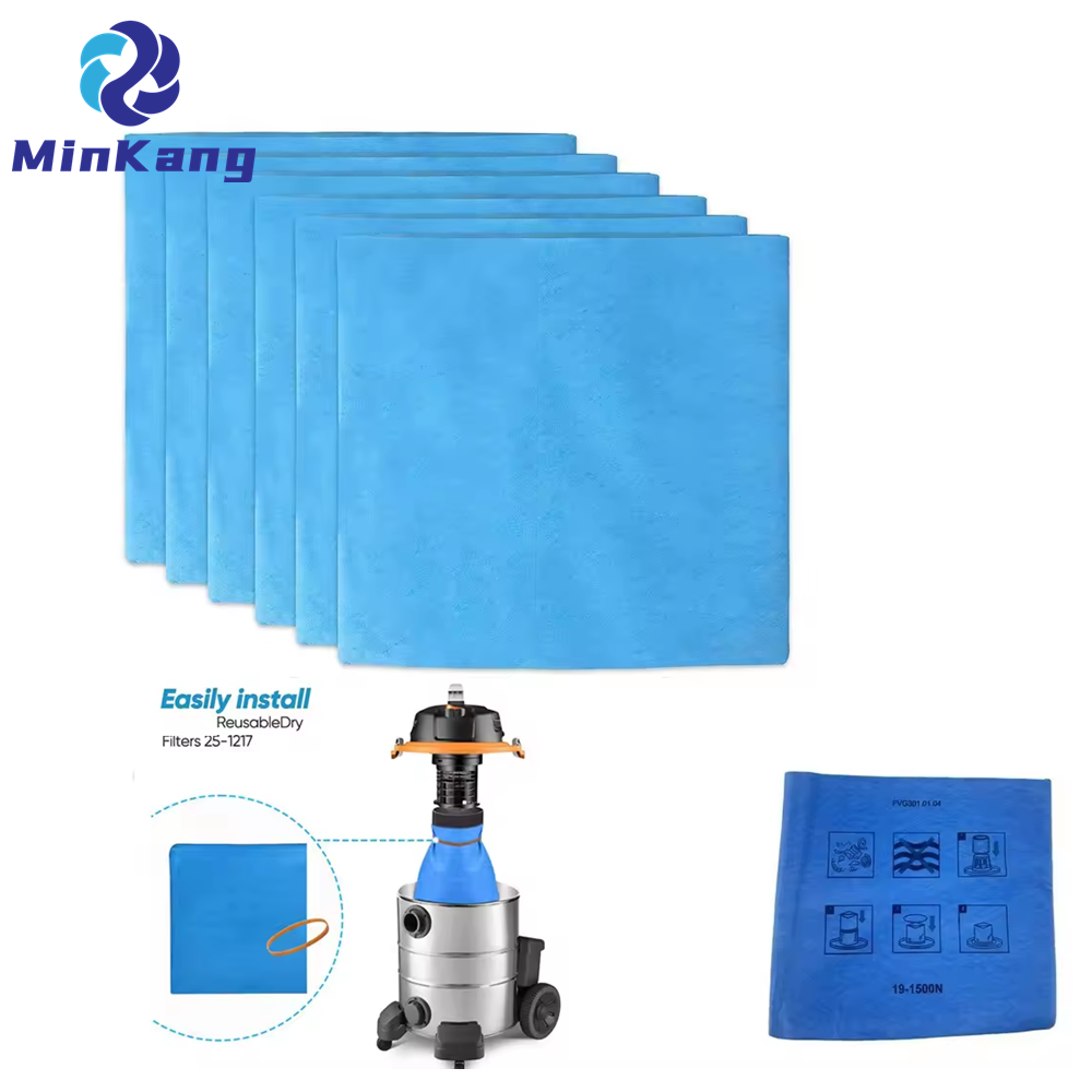 Blue Dust Bag Non-woven Filter For Stanley 25-1217 1-6 Gallon Vacuum Cleaner Spare Parts Accessory