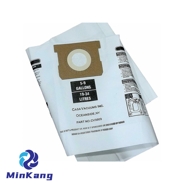 Factory Vacuum Cleaner Dust Bag for Ridgid 5-9 Gallon Vacuum Cleaner Spare Parts Paper Filter Dust Bag Accessory
