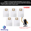  VHBM HIGH EFFICIENCY dust Filter Bags for Vacmaster VK811PH 8-GALLON 11AMP wet/dry vacuum cleaner parts