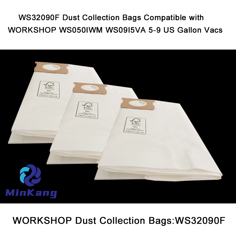 WS32090F Dust Collection Bag filter replacement WORKSHOP 5-9 US Gallon vacuum bag