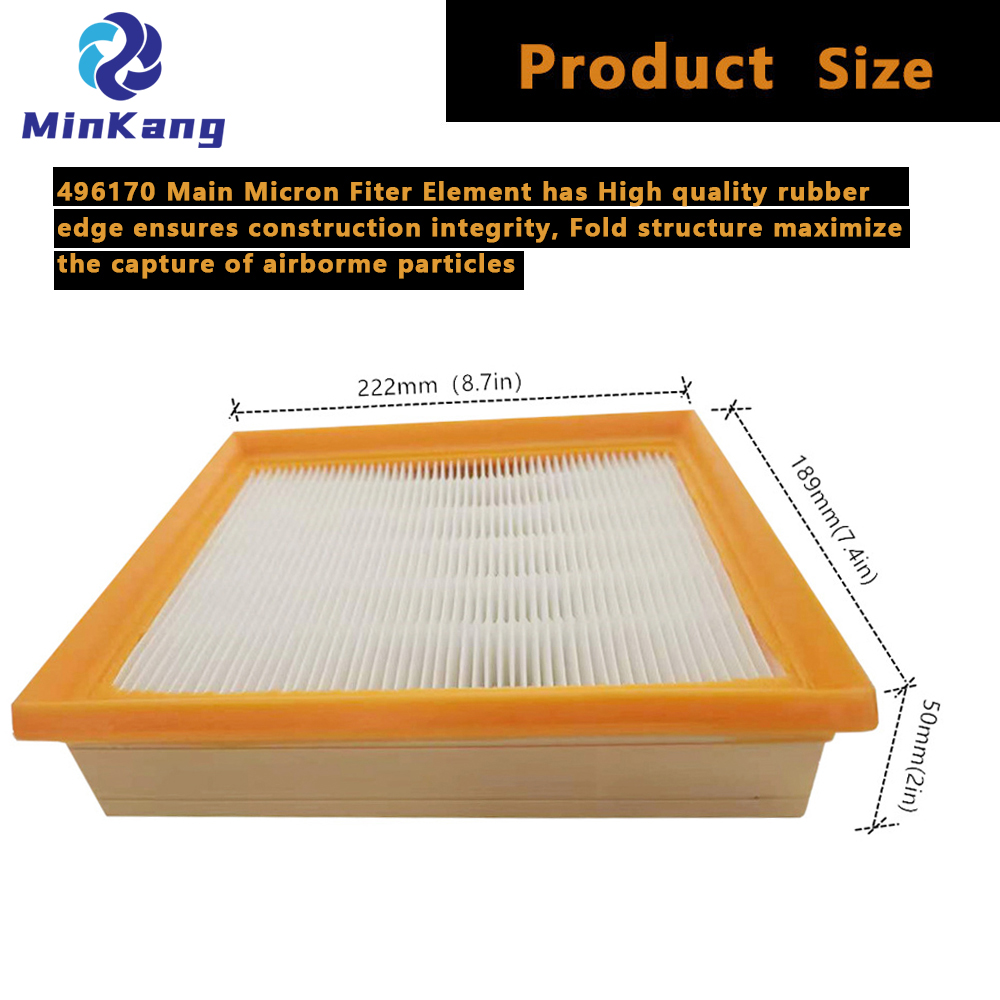  496170 vacuum replacement filter for Festool CT 26,36,48 Dust Extractors vacuum cleaner parts
