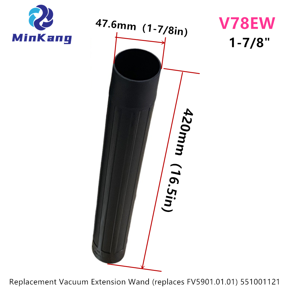 Black V78EW 1-7/8" vacuum cleaner EXTENSION WAND for Vacmaster most 1-7/8" Vacmaster hose systems