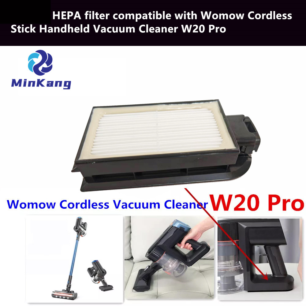  HEPA filter compatible with Womow Cordless Stick Handheld Vacuum Cleaner W20 Pro