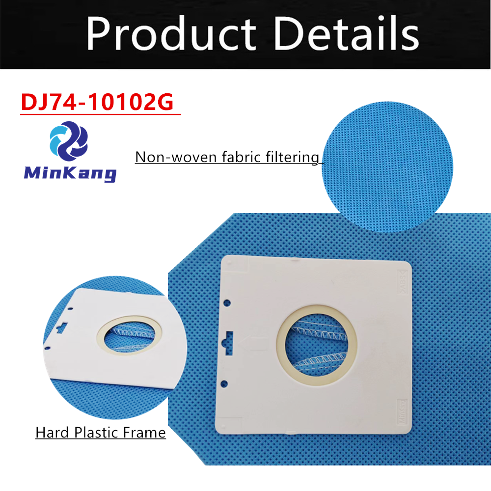 DJ74-10102G Vacuum cleaner long term Dust filter bag for Samsung Fabric BAG DJ74-10102G vacuum cleaner parts