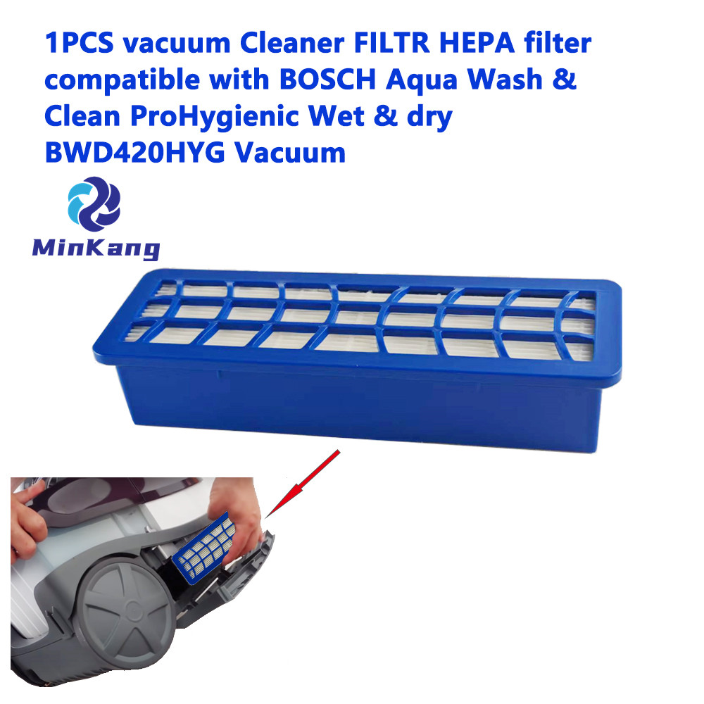 Vacuum Cleaner FILTR HEPA filter for BOSCH Aqua Wash & Clean ProHygienic Wet & dry BWD420HYG Vacuum