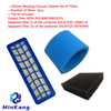  Washing Vacuum Cleaner Filters Compatible with Zelmer \ Bosch (00632555, 12000118, 00797694)