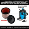  FINE DUST CARTRIDGE vacuum HEPA FILTER for CHANNELLOCK 5 GALLON AND LARGER MOST SHOP-VAC vacuums