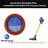 Replacement Round Washable Meshes Filters for Dibea D18 D008 Pro Hand-Held Vacuum Cleaner