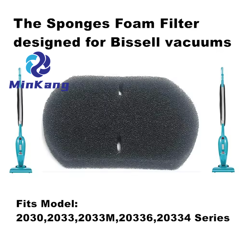 Black Sponge Foam Filter Replacement for Bissell 3-in-1 Featherweight Stick Lightweight Bagless Fits Model 2030 2033 vacuums