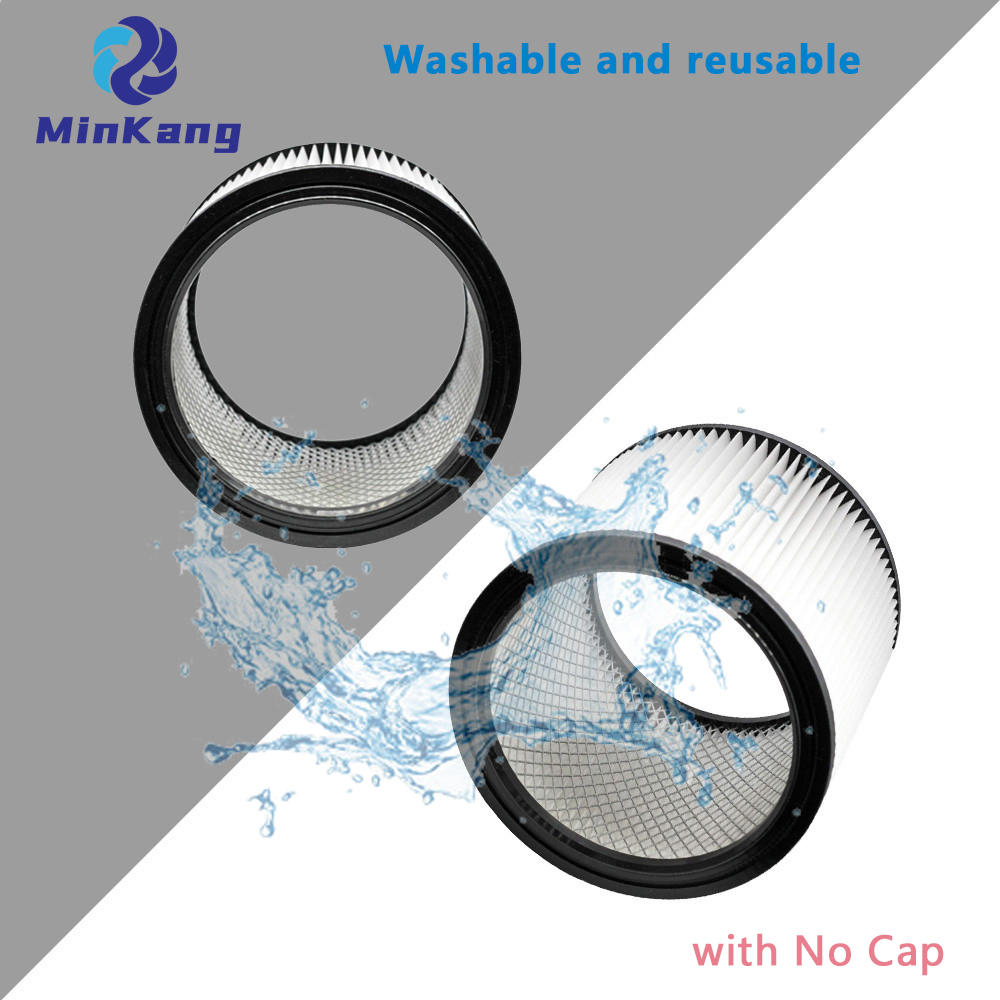  Standard Cartridge Hepa Filter replacement For 5-18 Gallon Wet/Dry Vacuum with No Cap