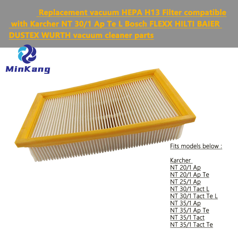 Replacement vacuum HEPA H13 Filter for Karcher NT 30/1 Ap Te L Bosch FLEXX HILTI BAIER DUSTEX WURTH 