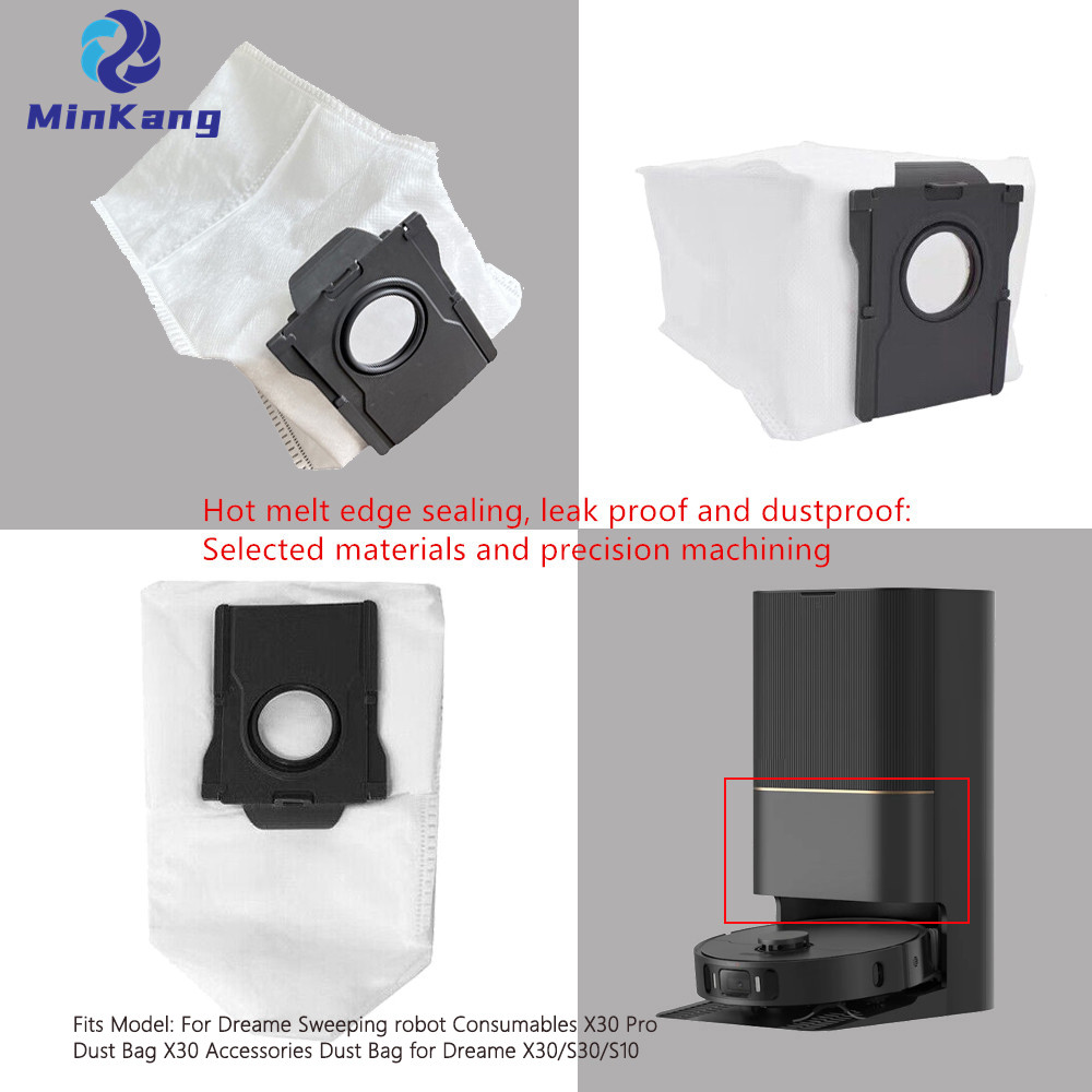 #11854 Dust Bag Vacuum Cleaner HEPA Filter and cleaning brush for DREAME Sweeping robot Consumables X30 Pro Accessories 