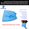 Replacement Textile Filter Bag for Einhell Wet/Dry Vacuum Cleaners TC-VC 1820, TC-VC 1815 Vacuum Cleaner Accessories