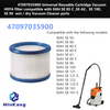 47097035900 Universal Reusable Cartridge Vacuum HEPA filter for Stihl SE 85 C ,SE-62，SE 100，SE 90 wet / dry Vacuum Cleaner parts