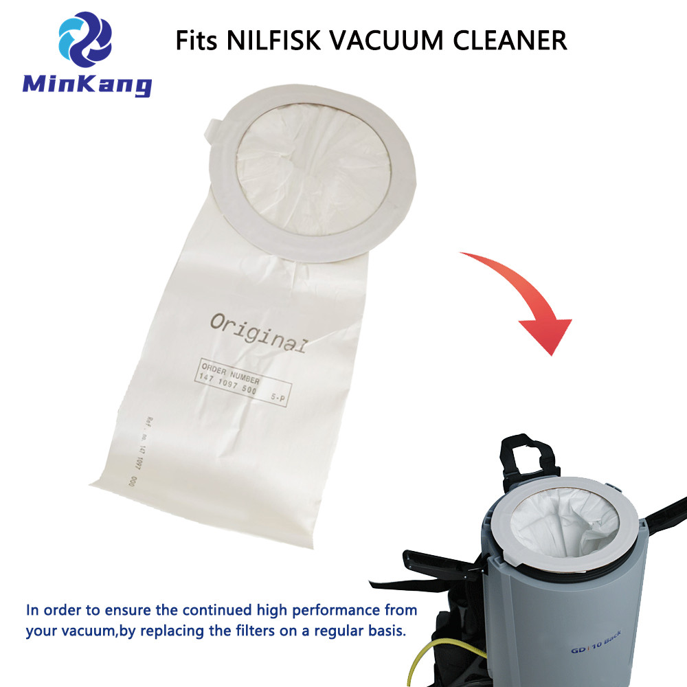 (#1471097000) vacuum filter dust bag for Nilfisk GD10 Back/ Adgility 10XP/CAV2.2