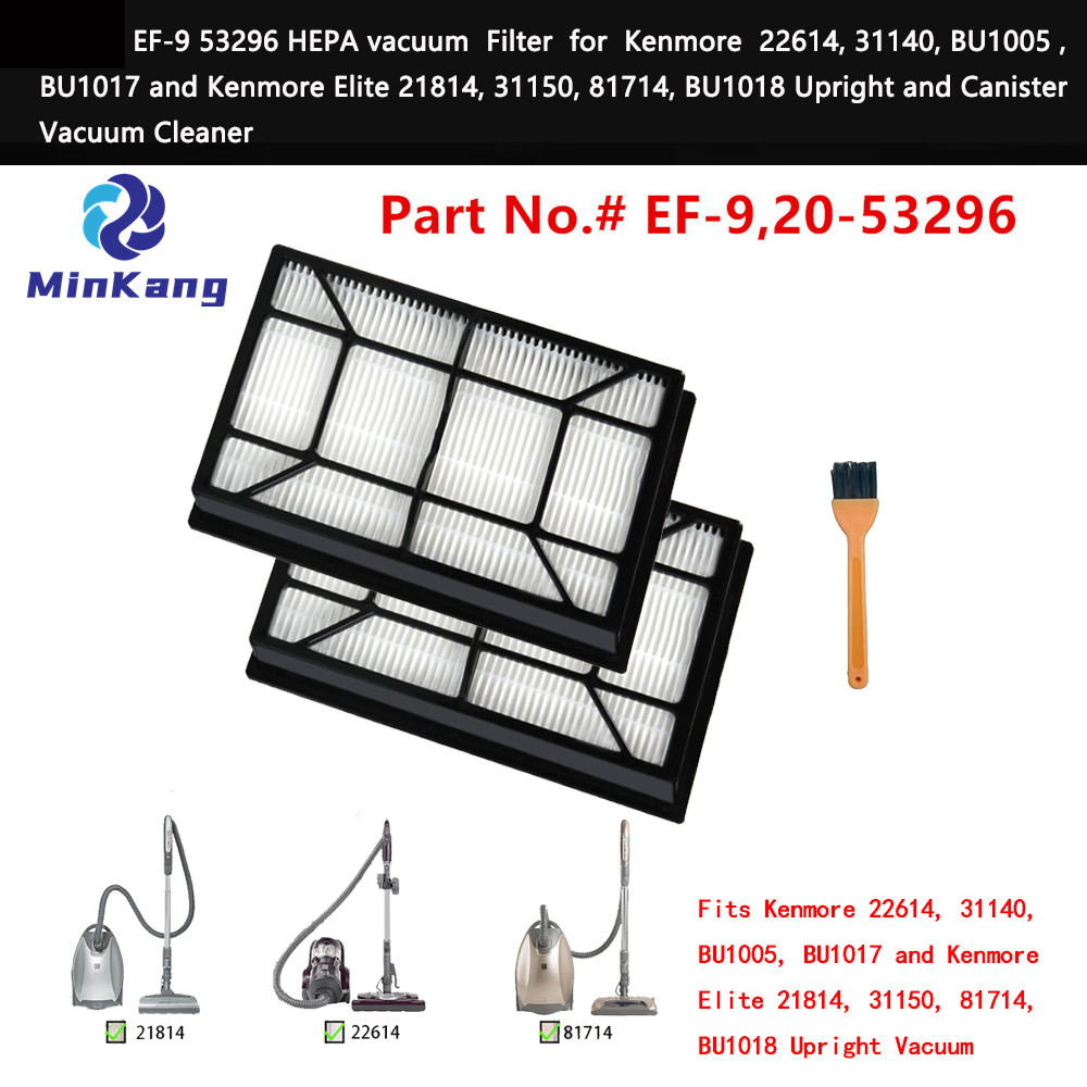 EF-9 53296 HEPA vacuum Filter for Kenmore 22614, 31140, BU1005, BU1017 Upright and Canister Vacuum Cleaner