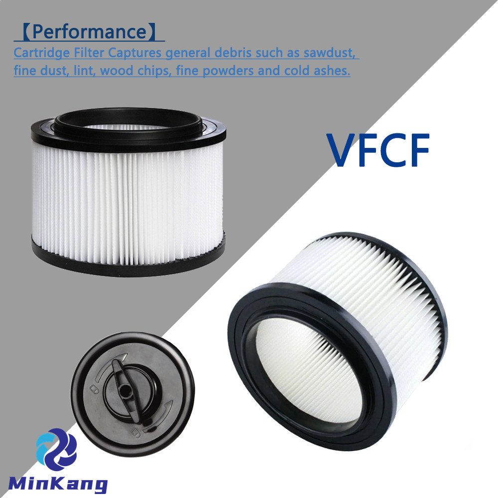 VFCF Cartridge Filter & Retainer for Vacmaster 4 gallon Wet/Dry Vacuums model# VF408 